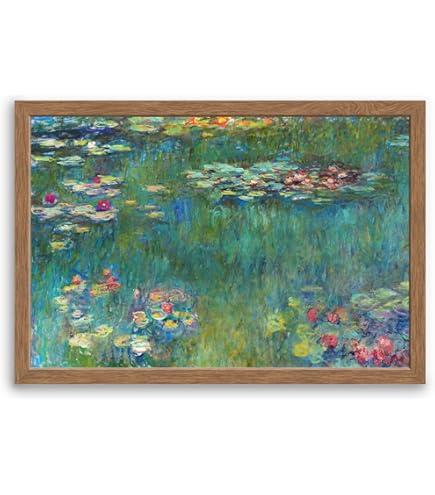 Amazon.co.jp: つの絵画 睡蓮の池 クロード・モネ キャンバス上の油彩